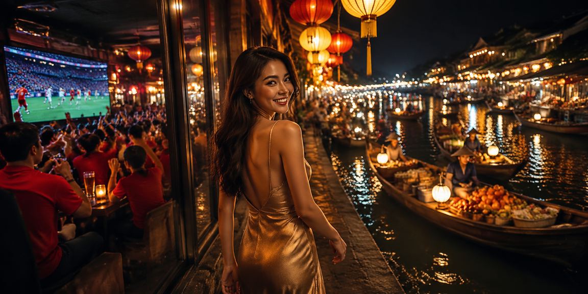 Không khí sòng bài sôi động về đêm tại Hà Nội, phản ánh trải nghiệm live casino trực tuyến